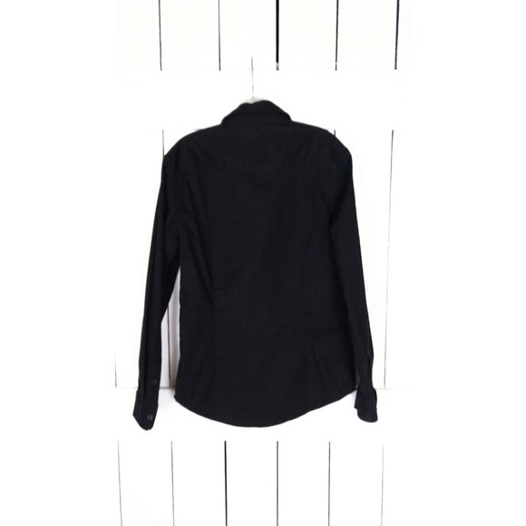 Vintage 90s Guess black and grey long sleeve button down shirt - Picture 4 of 4